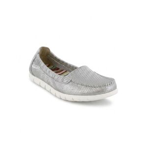 NEW SAS women's sunny loafers in silver